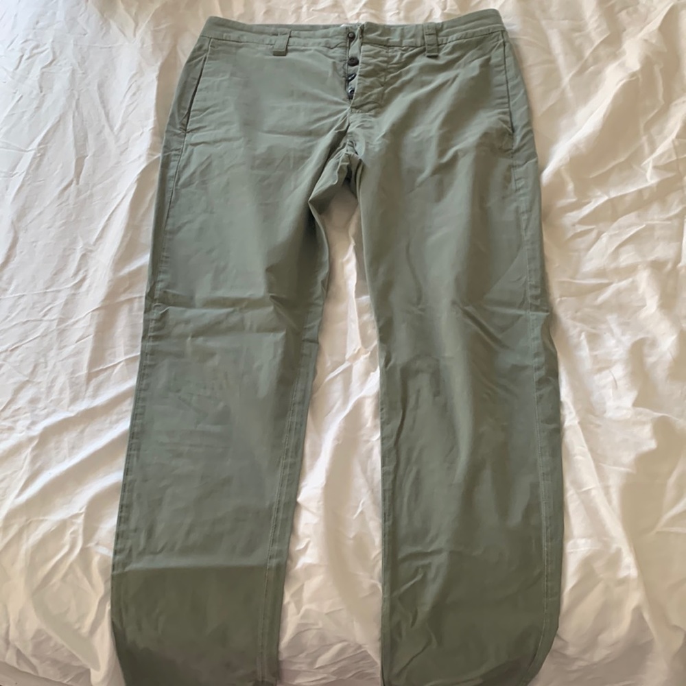 Dondup stretch fit green chinos made in Italy great condition
